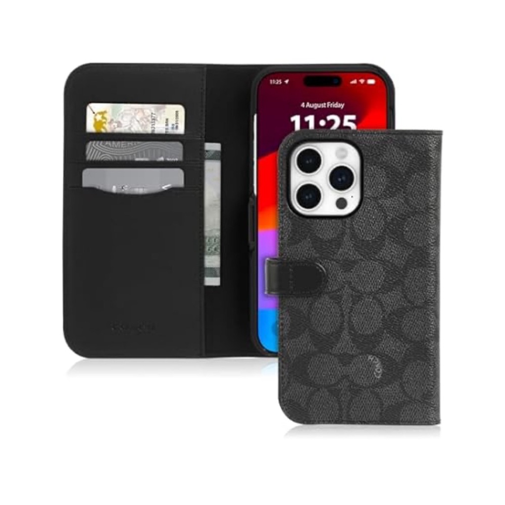 Coach iPhone 15 pro max wallet case